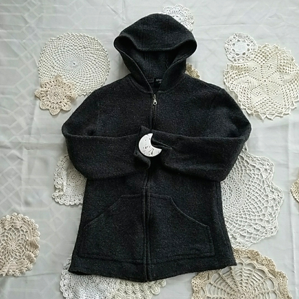 Vintage Marc Allan Grey 100% Wool Sweater